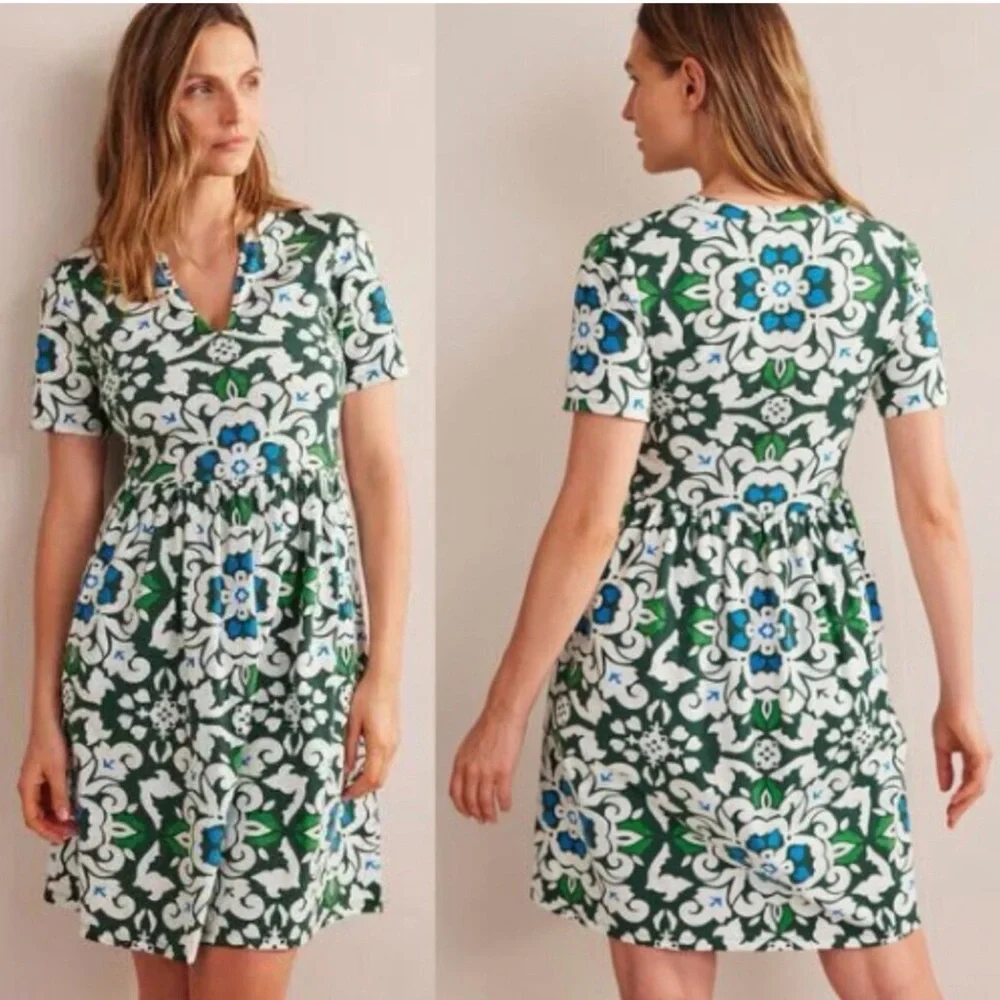boden easy notch neck jersey dress Notch Neck Jersey Maxi Dress-Navy